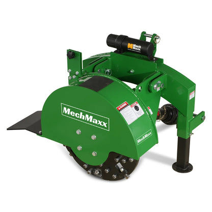 3-Point Hitch PTO Stump Grinder with 34 Carbide Teeth (PTO Shaft Included with Slip Clutch), for 15-45HP Tractor, SG24