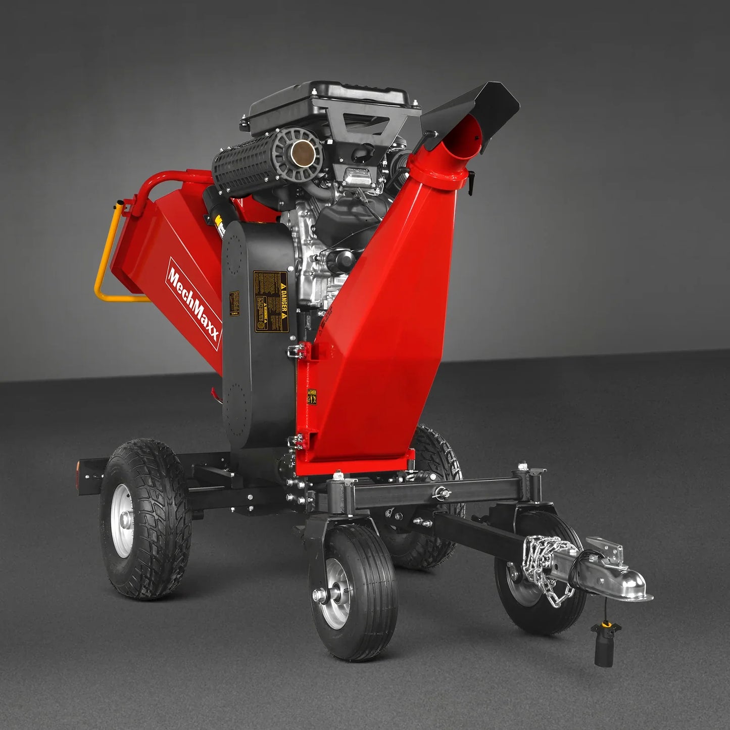 8 inch ZONSEN E-Start 1000cc 35hp Gas Powered 4 - Wheel Drum Wood Chipper with Taillight , B200
